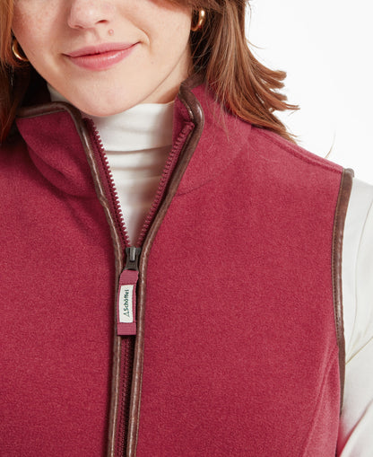 Lyndon II Fleece Gilet - Pomegranate