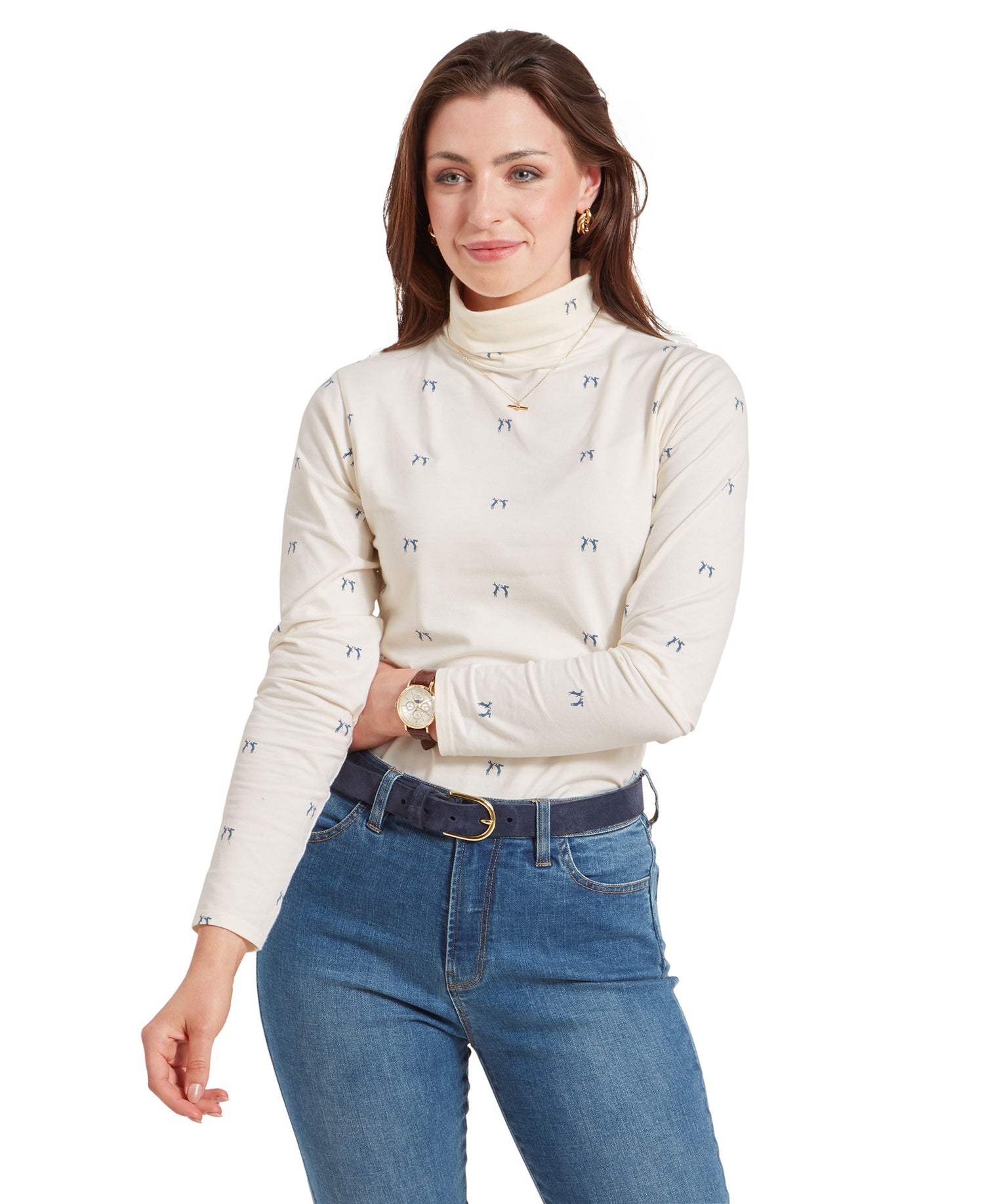 Malham Top - Vintage Navy Hare