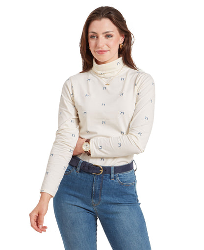 Malham Top - Vintage Navy Hare