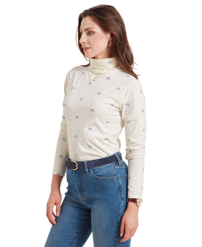 Malham Top - Vintage Navy Hare