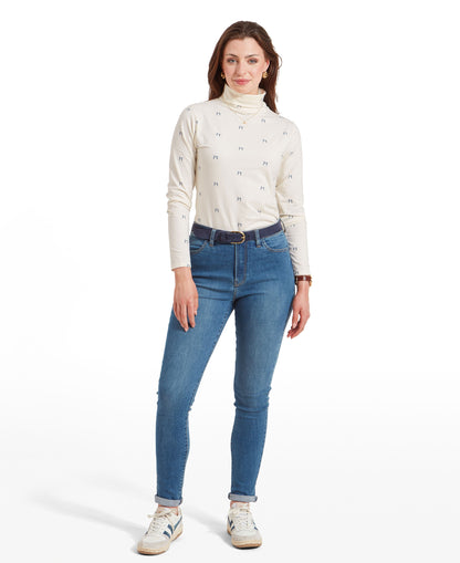 Malham Top - Vintage Navy Hare