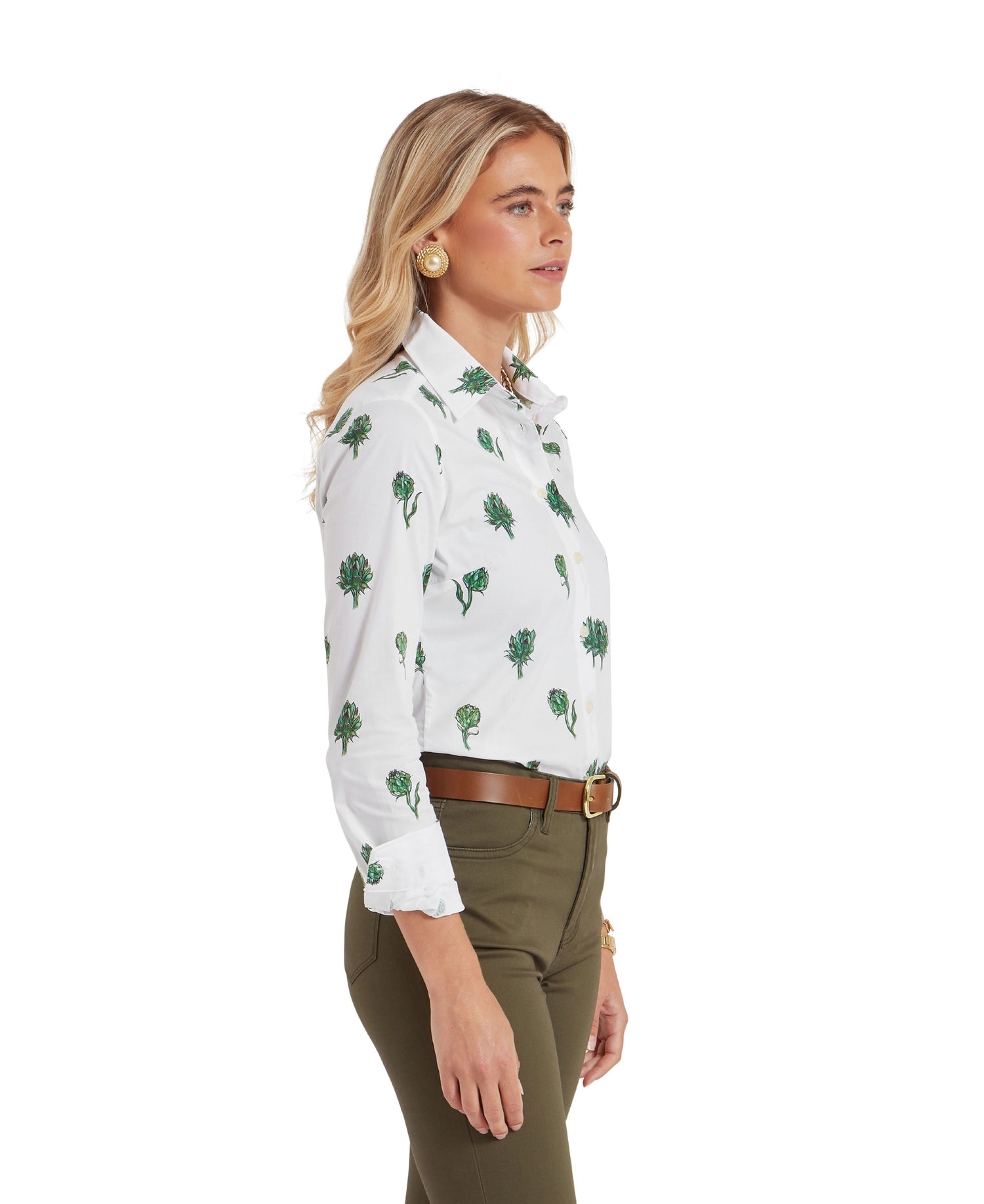 Norfolk Shirt - Artichoke Print