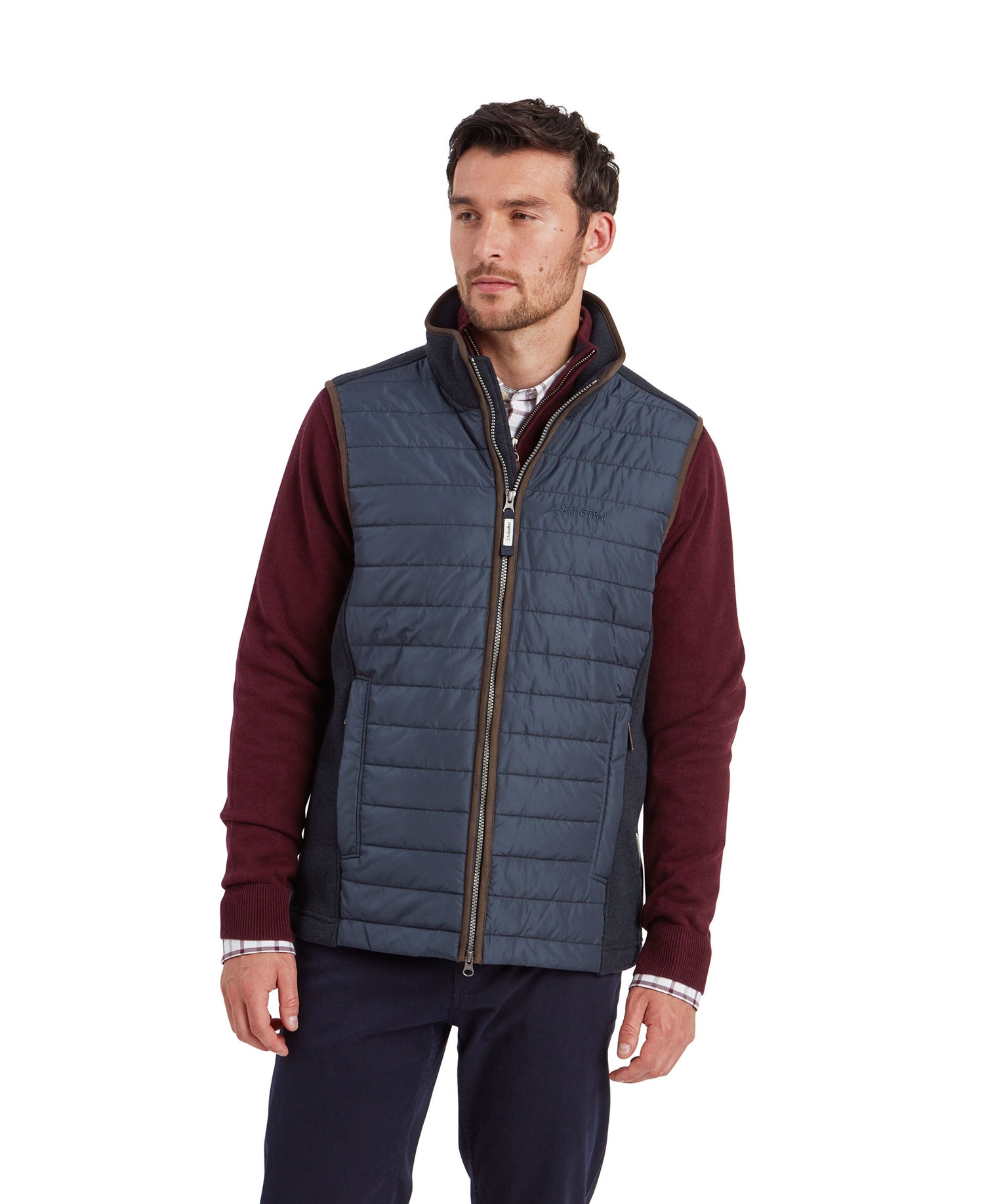 Oakham Hybrid Gilet - Petrol Blue