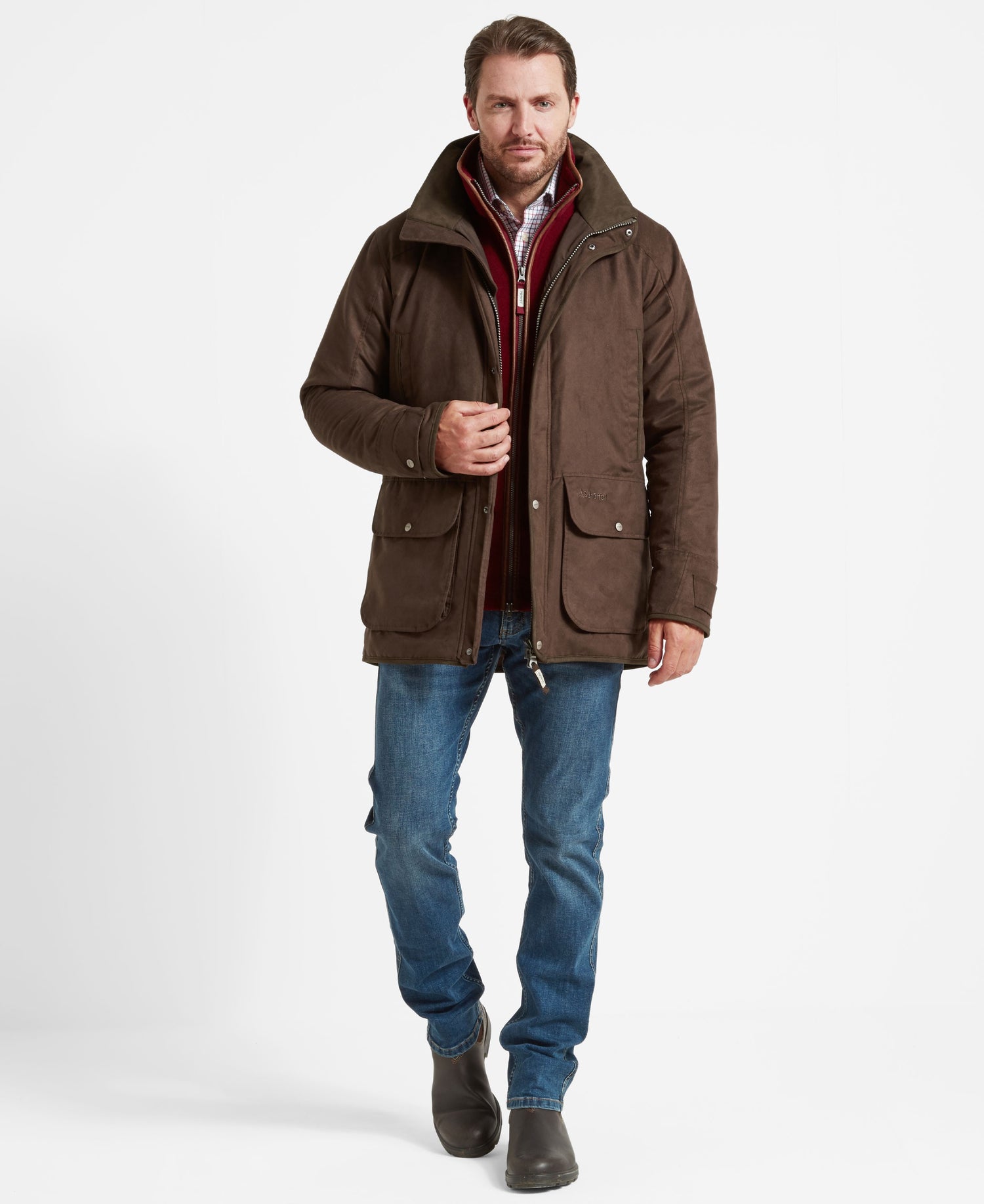 Oundle Country Coat - Coffee Bean