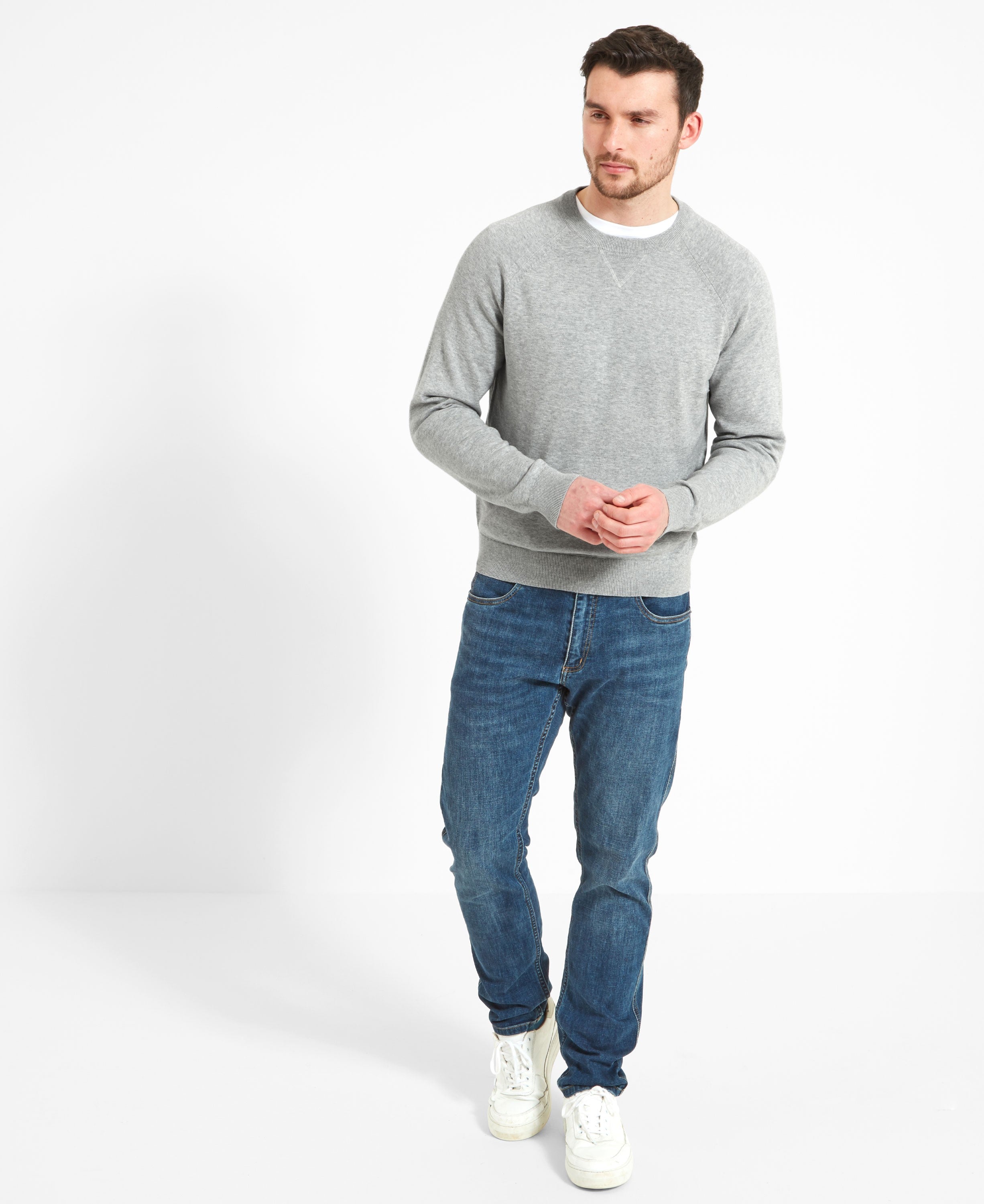 Perranporth Pima Cotton Sweatshirt - Grey