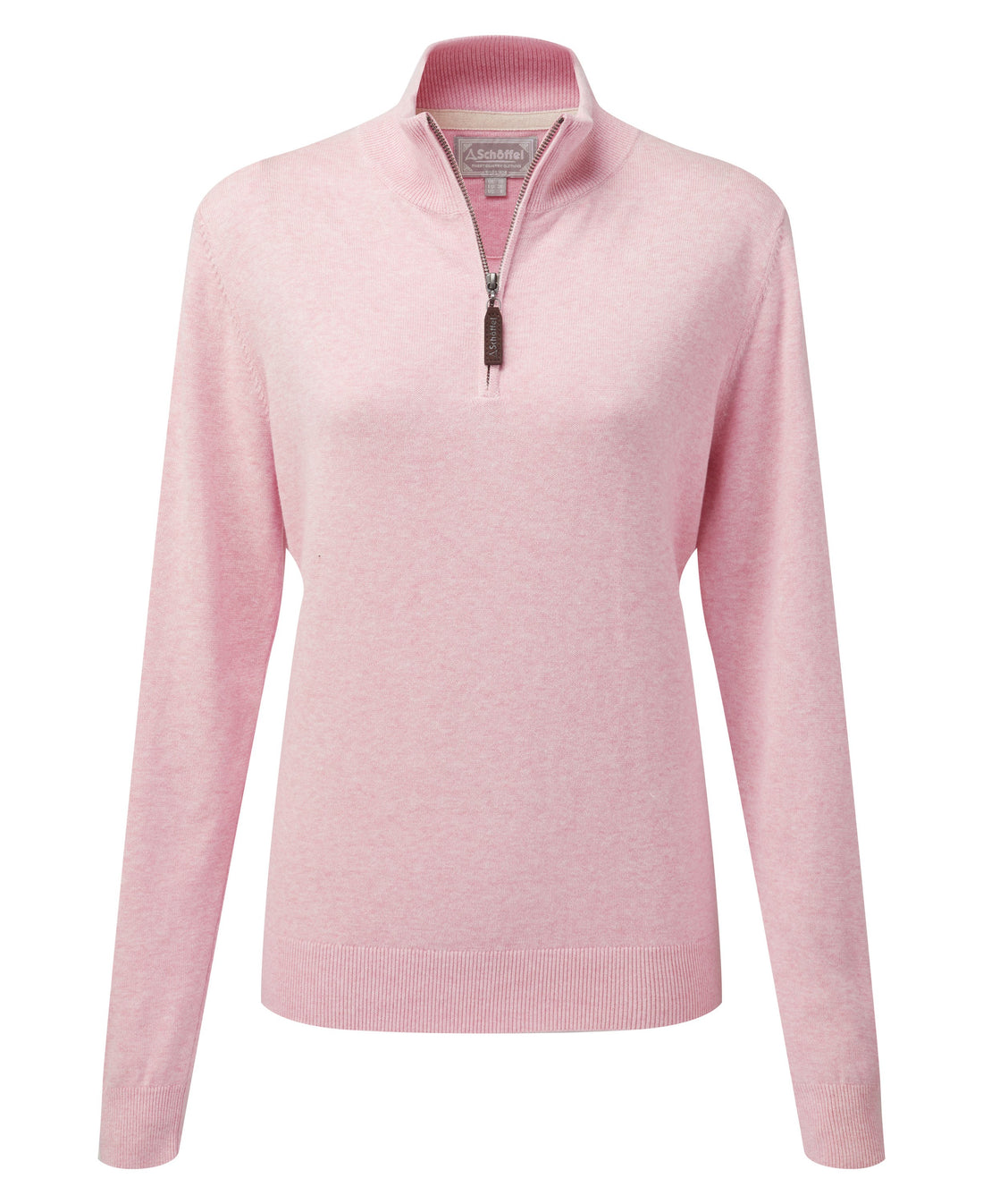 Pink Marl, Womens Lambswool Polo