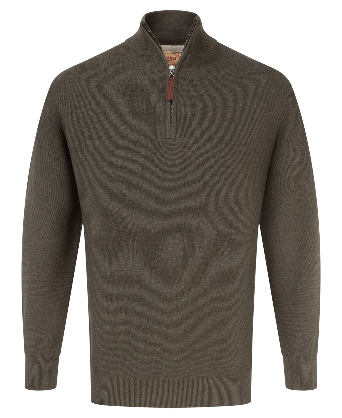 Porthleven 1/4 Zip Jumper - Beetle Green