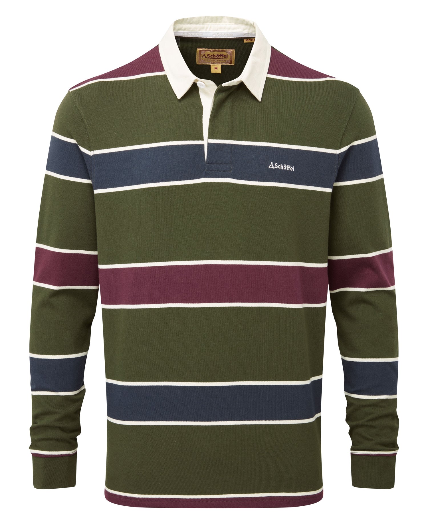 Porthtowan Rugby Top - Woodland/Wine