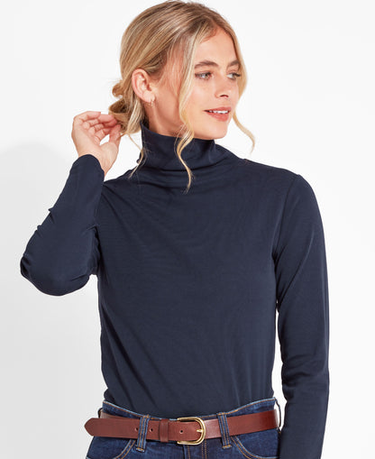 Rosedale Roll Neck Jumper - Navy