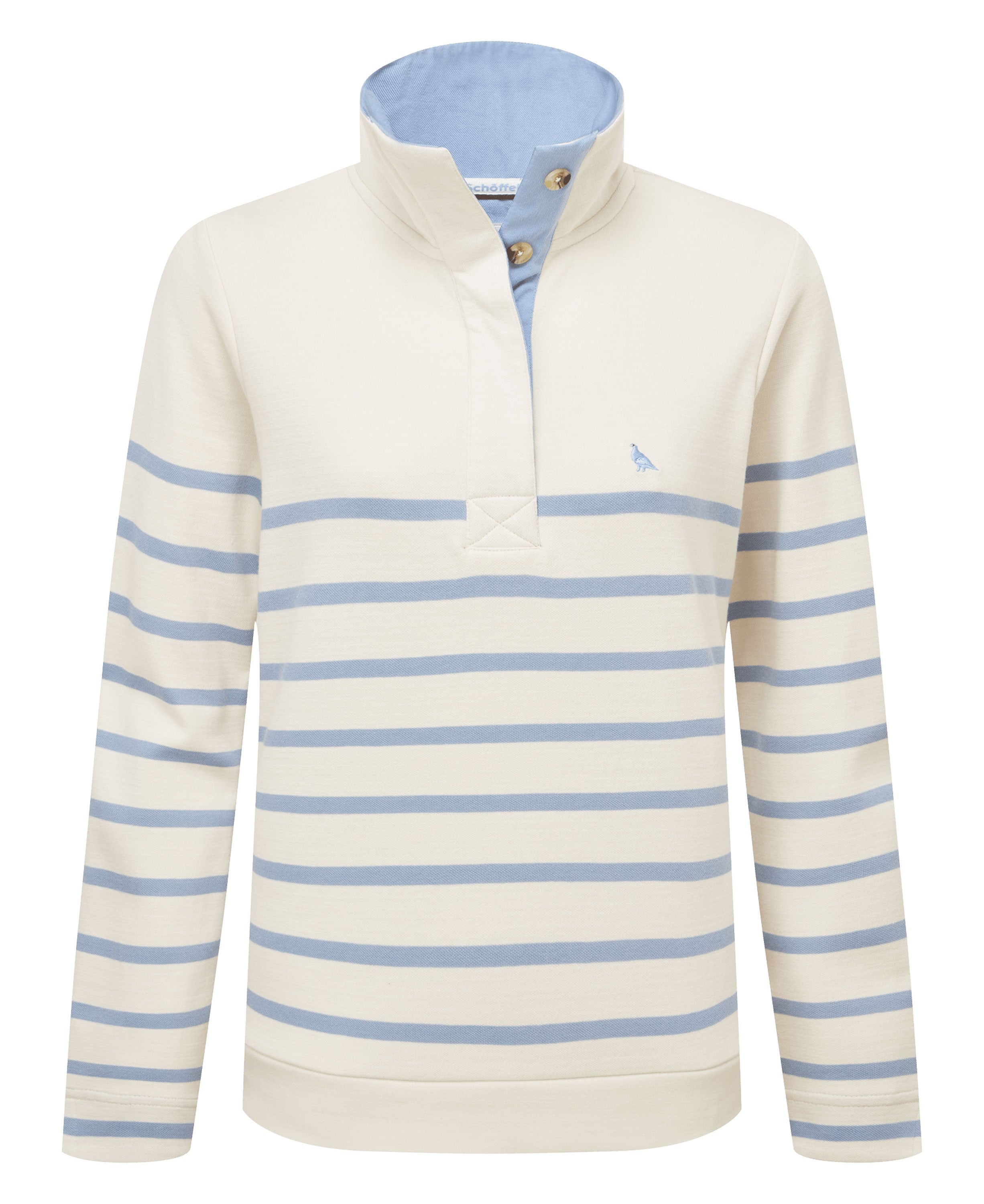 Sandown Sweatshirt - Pale Stone Stripe