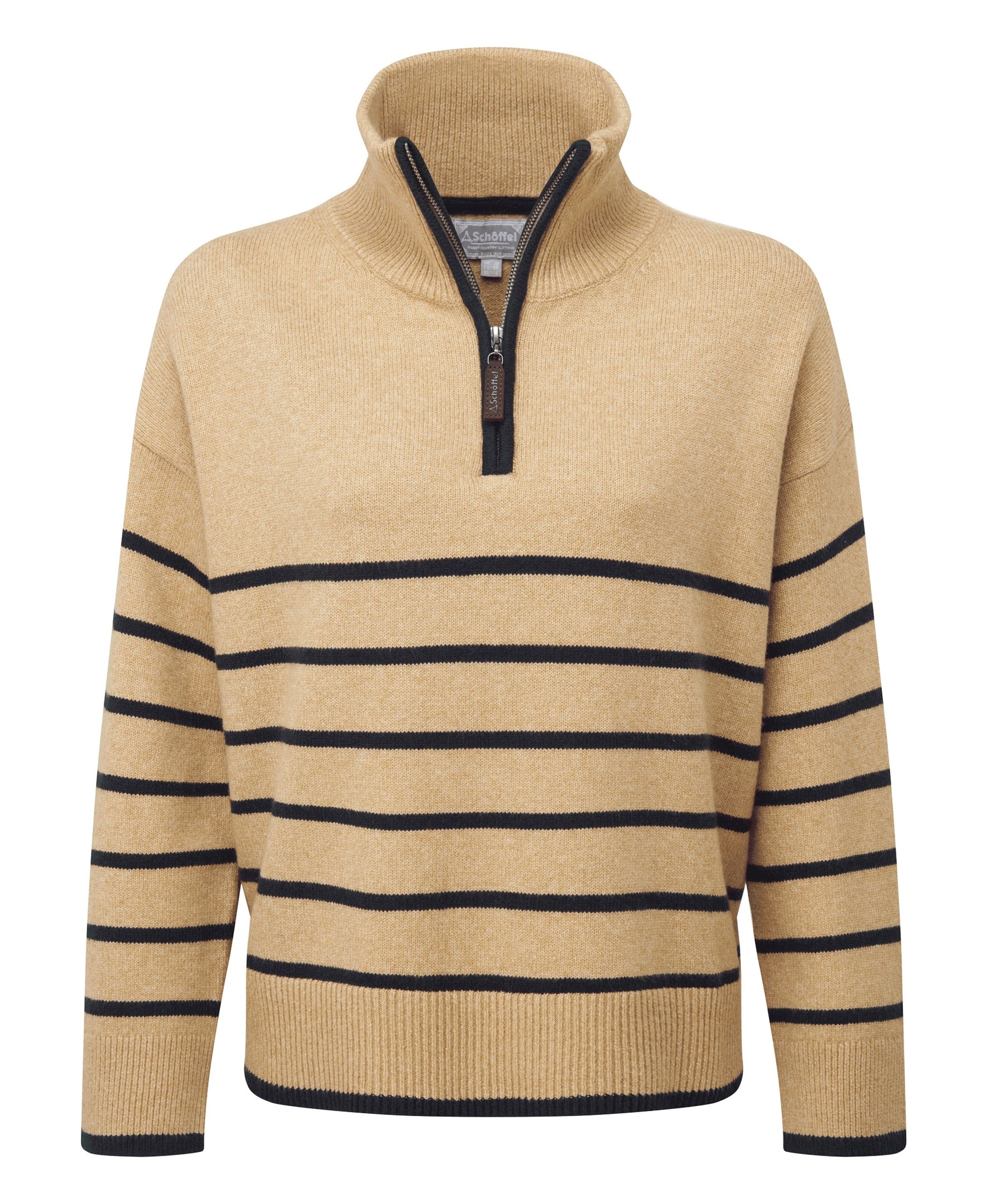 Sandsend 1/4 Zip Jumper - Warm Sand