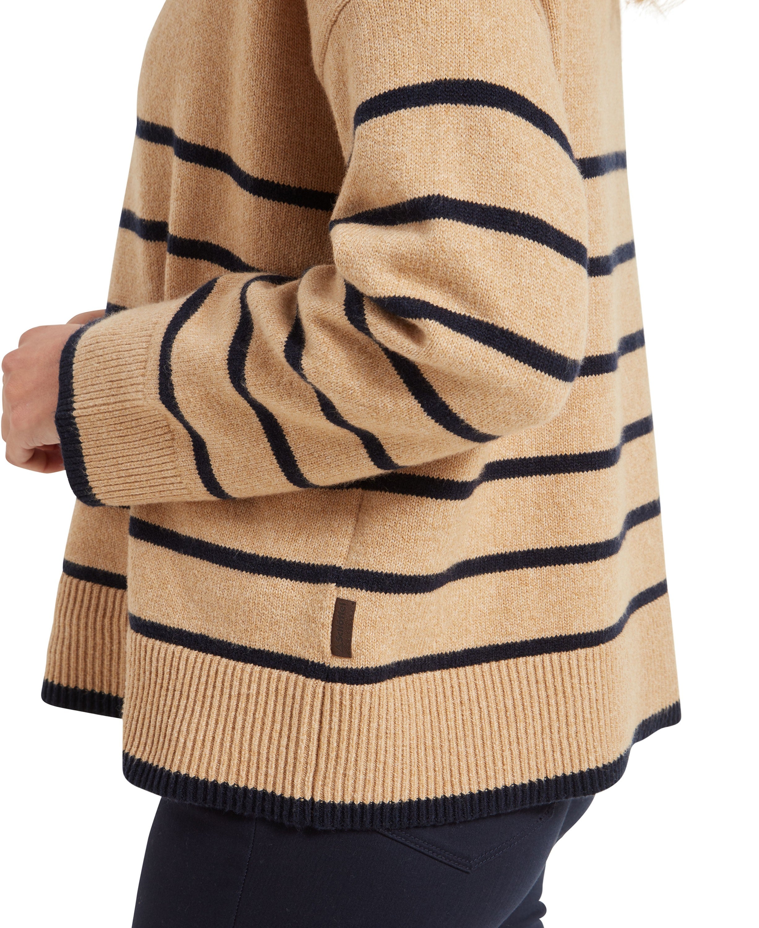 Sandsend 1/4 Zip Jumper - Warm Sand