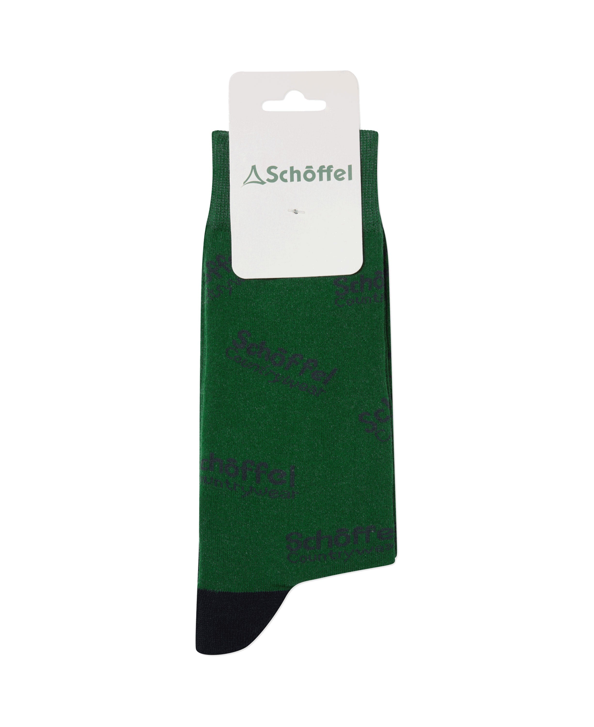 Cotton Socks - Green Countrywear Logo