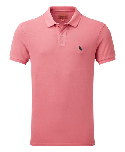 St Ives Garment Dyed Polo Shirt - Coral