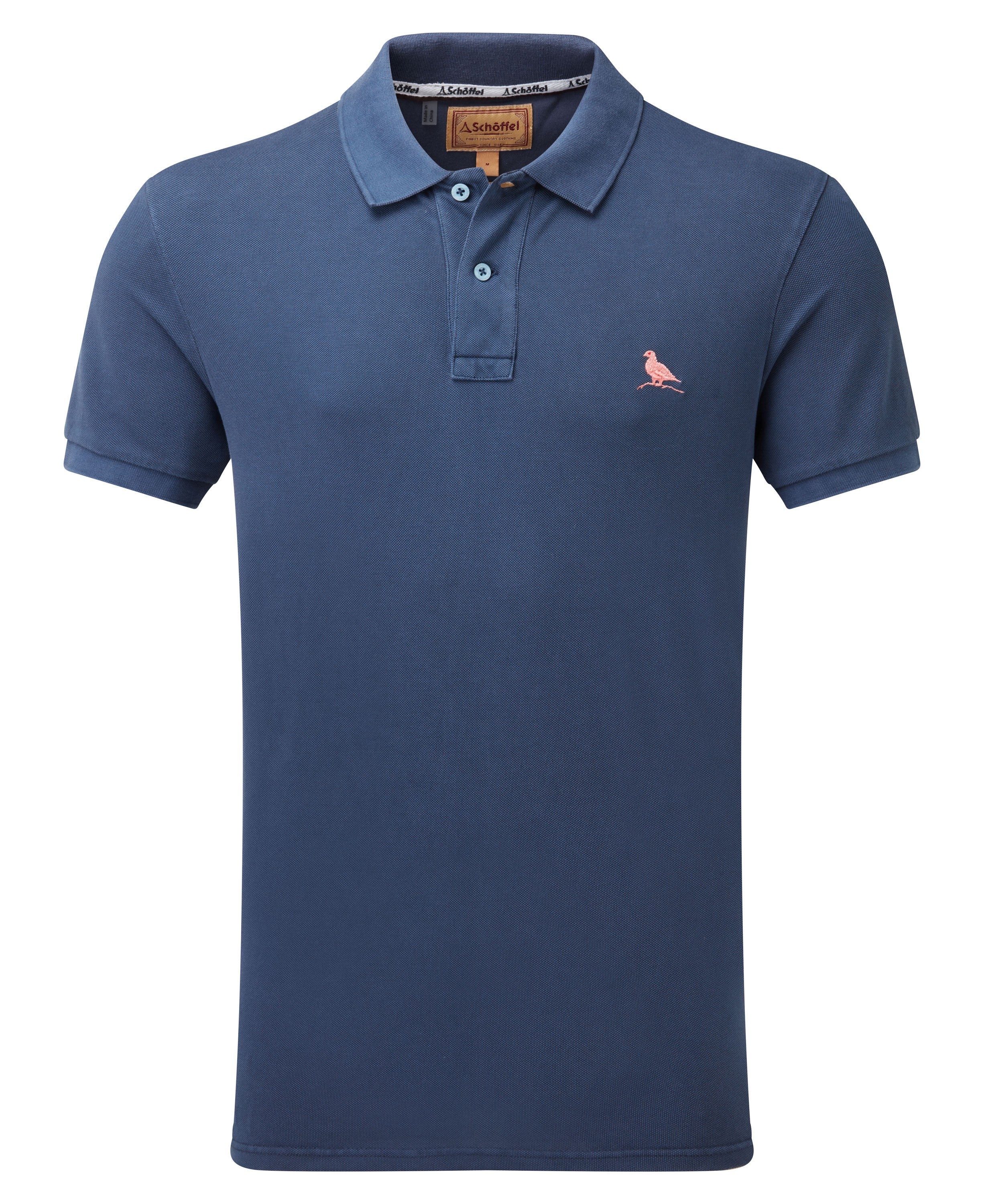 St Ives Garment Dyed Polo Shirt - French Navy