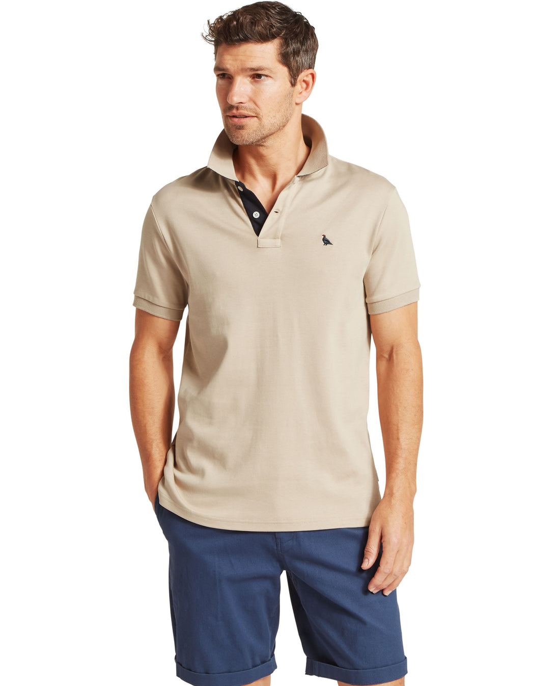 St Ives Jersey Polo Shirt - Cobblestone