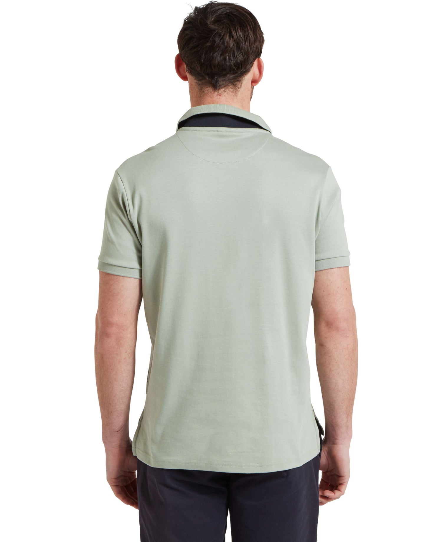 St Ives Jersey Polo Shirt - Aqua Grey