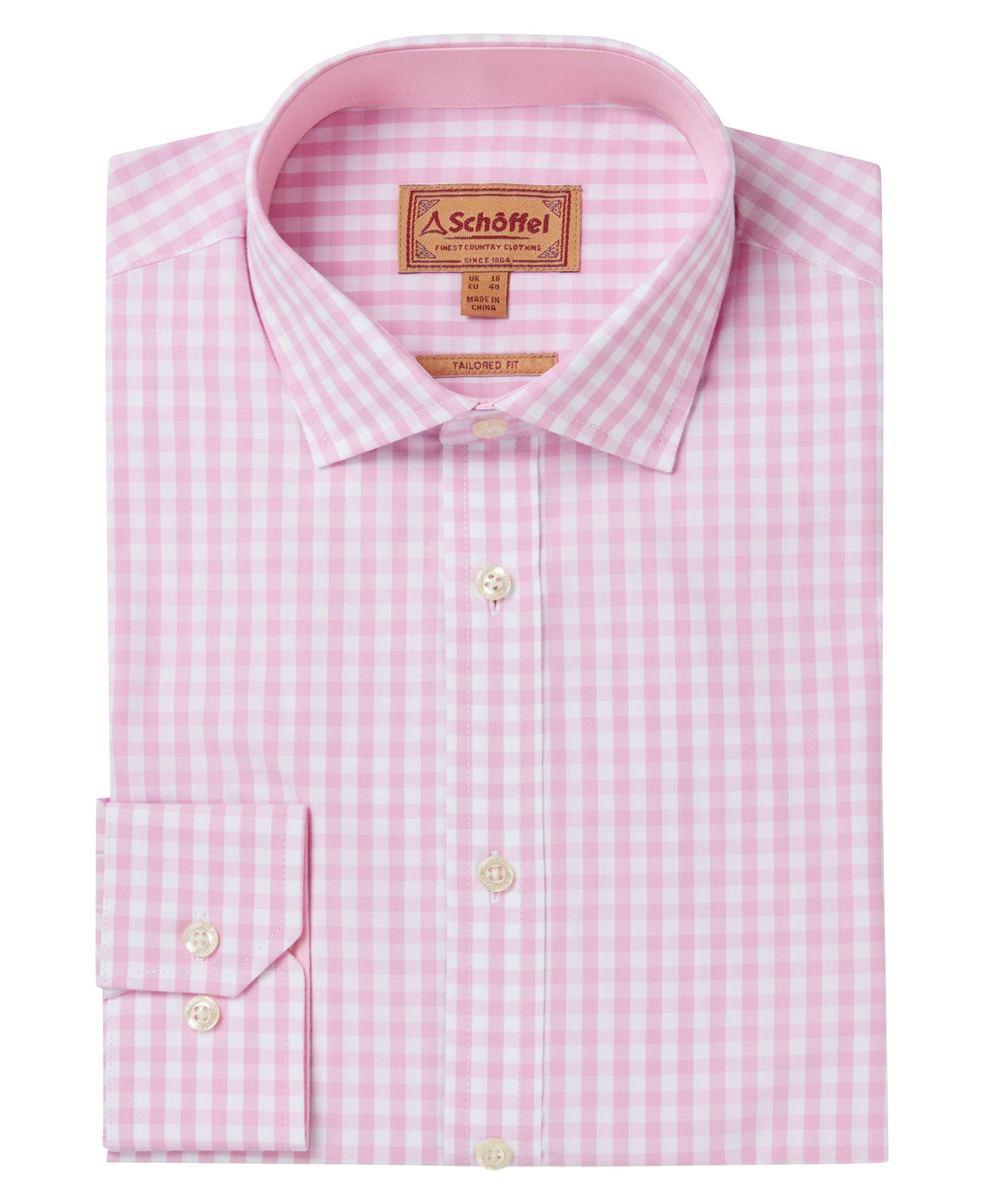 Thorpeness Tailored Shirt - Pink Check