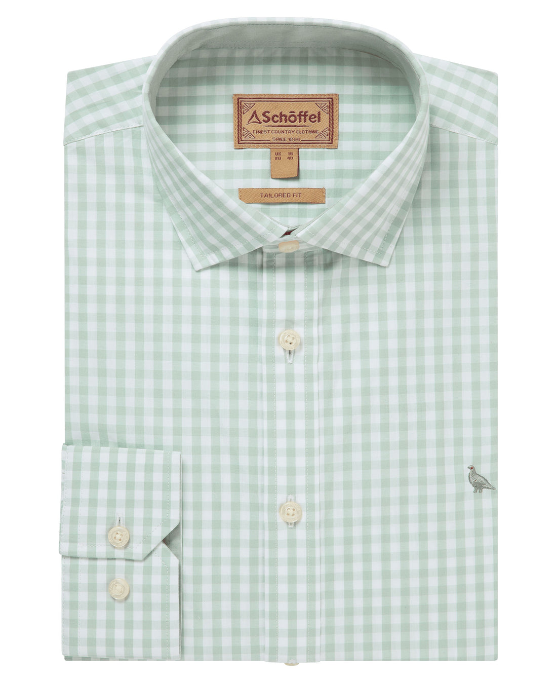 Thorpeness Tailored Shirt - Aqua Sage