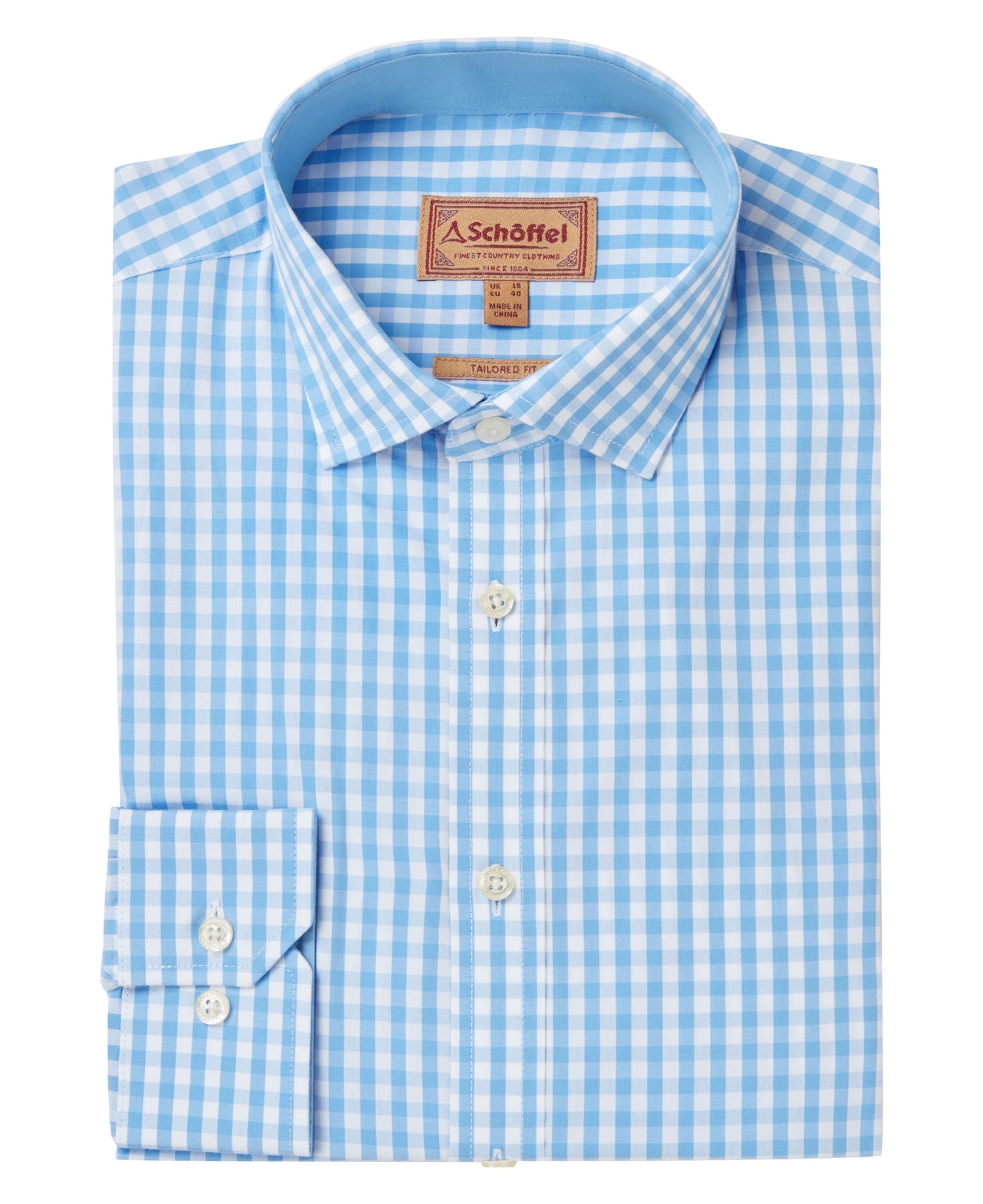 Thorpeness Tailored Shirt - Blue Check