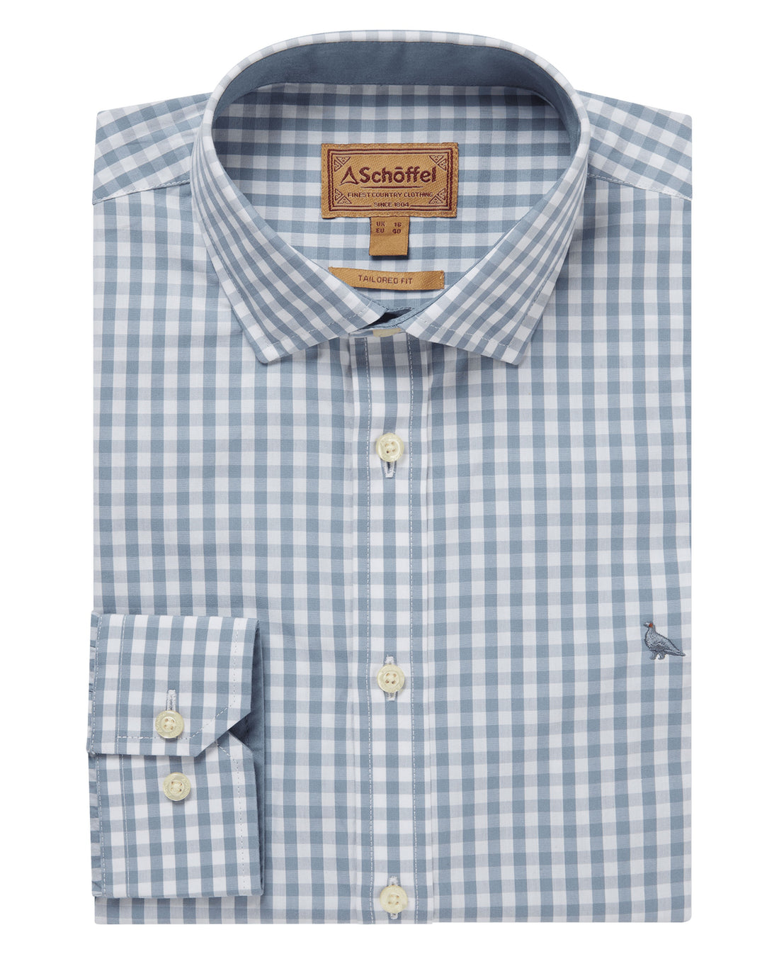 Thorpeness Tailored Shirt - Pigeon Blue