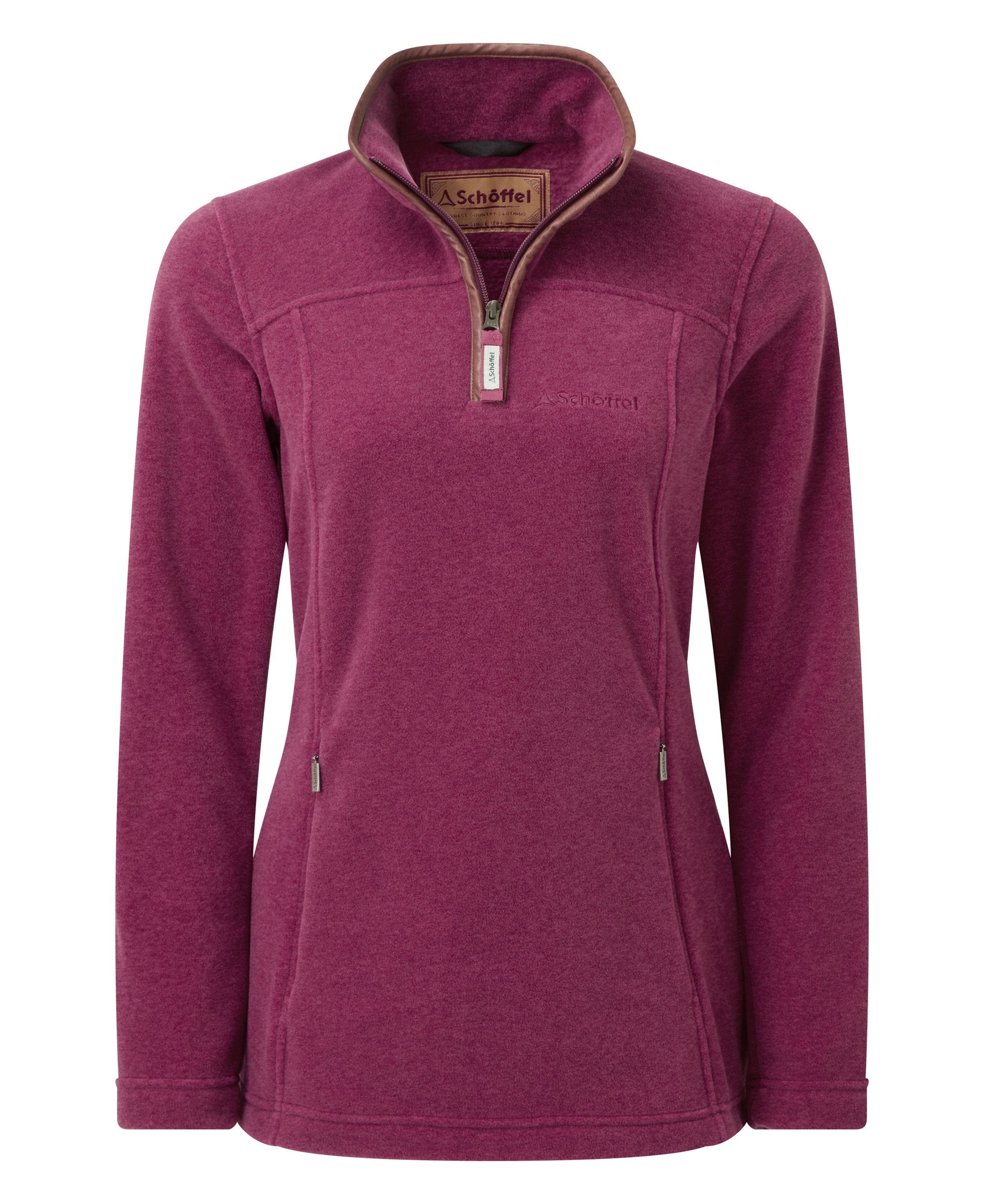 Tilton 1/4 Zip Fleece - Mulberry