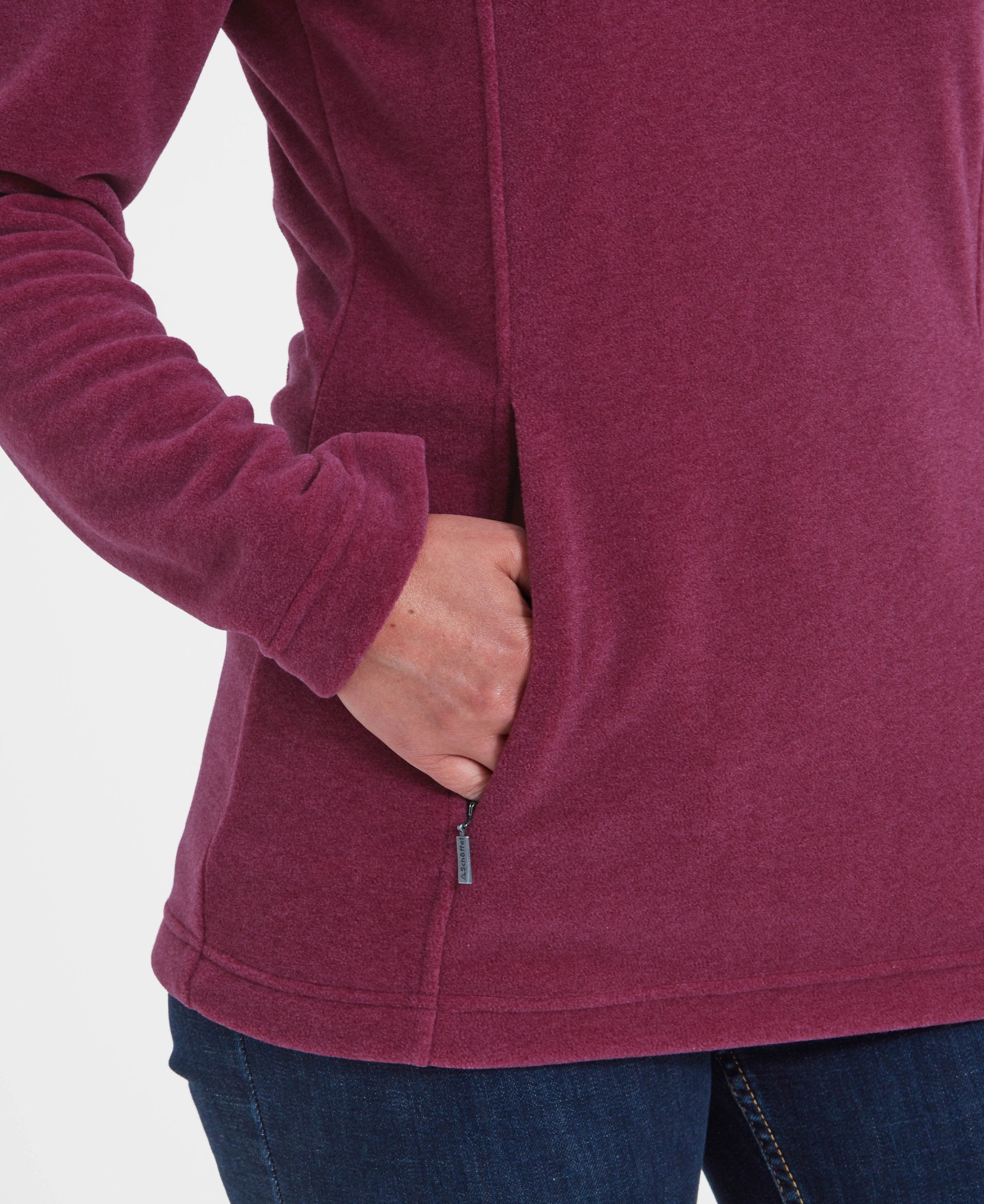 Tilton 1/4 Zip Fleece - Mulberry