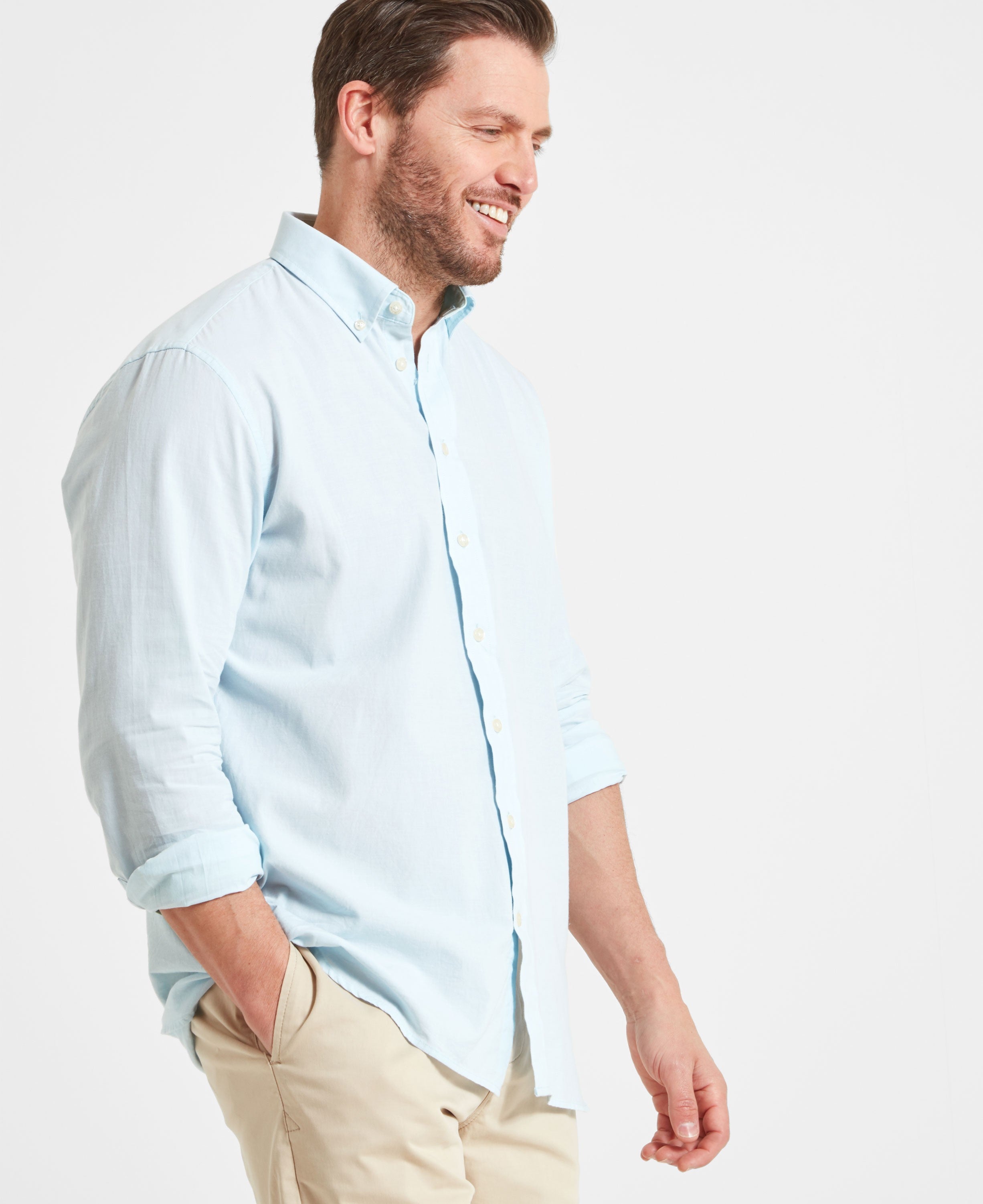 Titchwell Tailored Shirt - Pale Blue