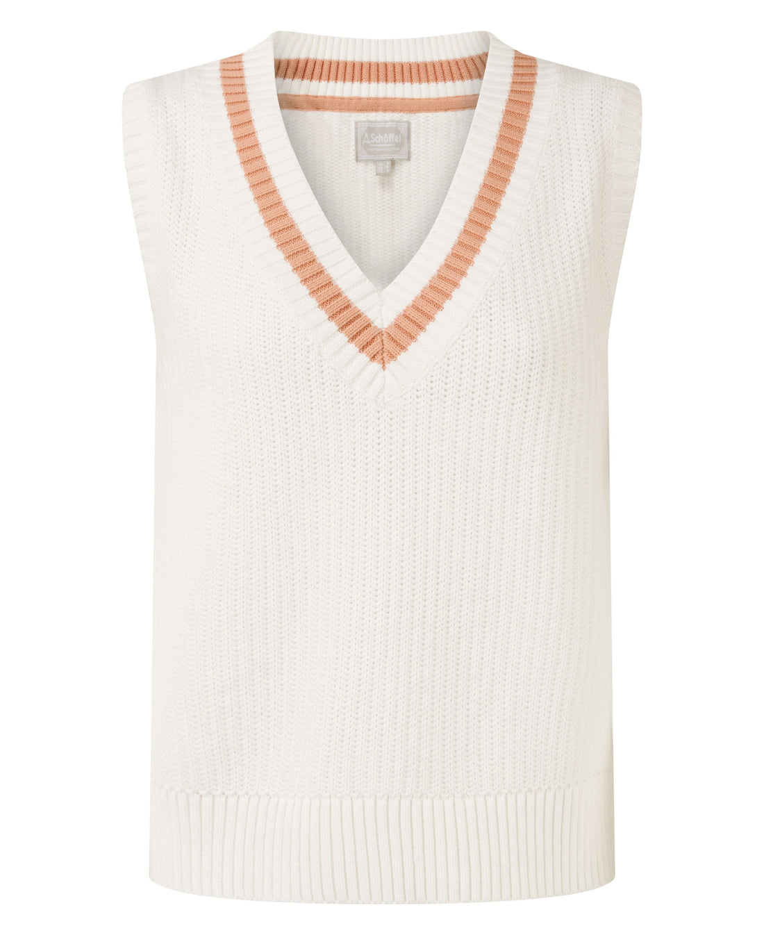 Hambledon Vest - Soft White/Blush