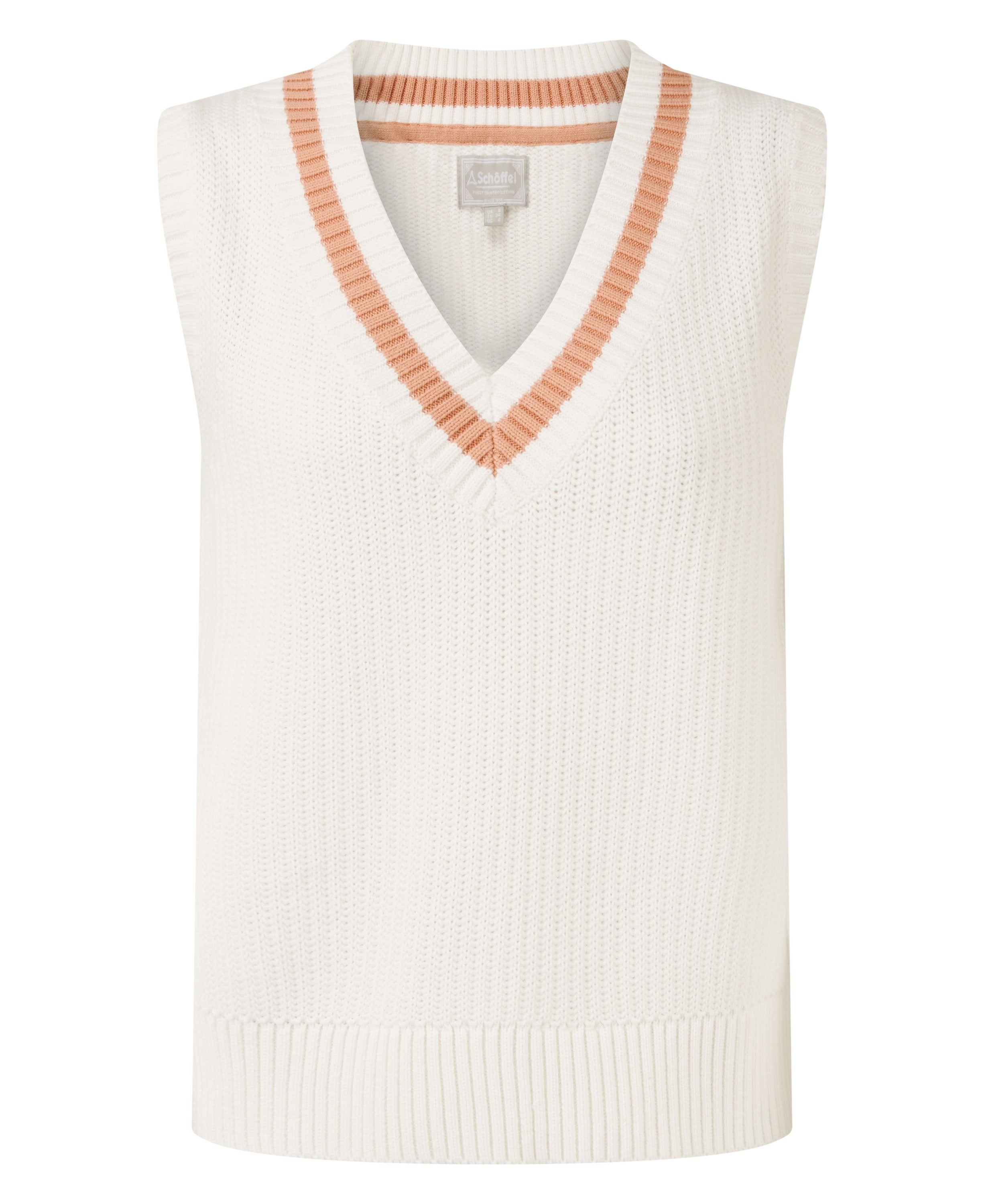 Hambledon Vest - Soft White/Blush