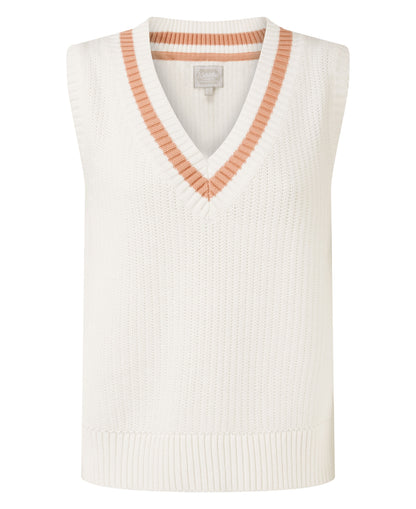 Hambledon Vest - Soft White/Blush