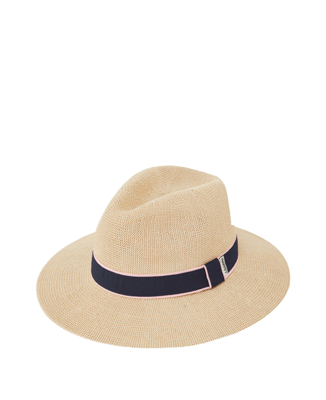 Porth Hat - Navy/Pink Stripe