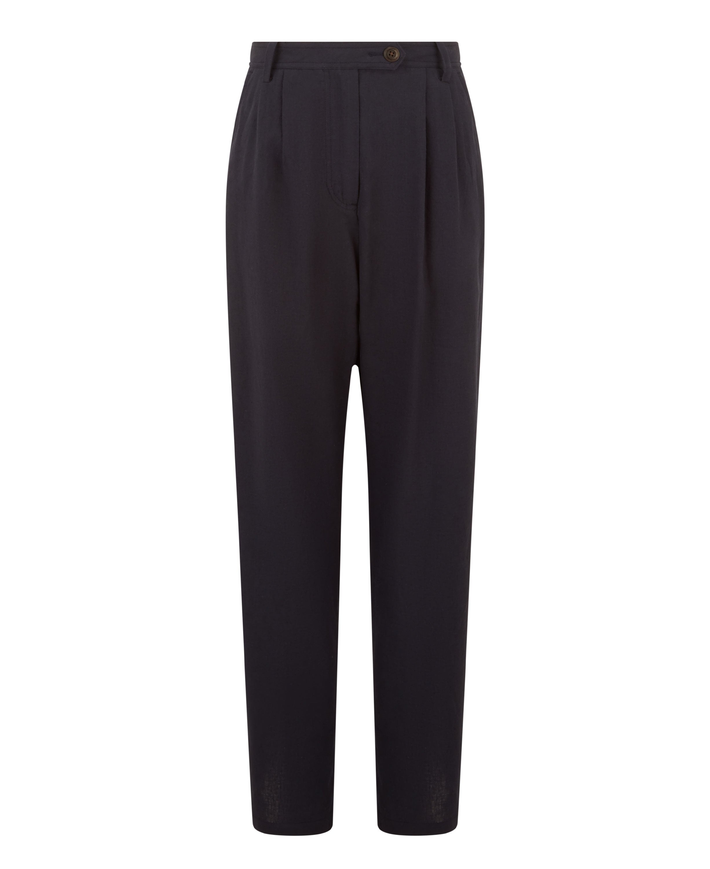 Dahlia Linen Trousers - Navy