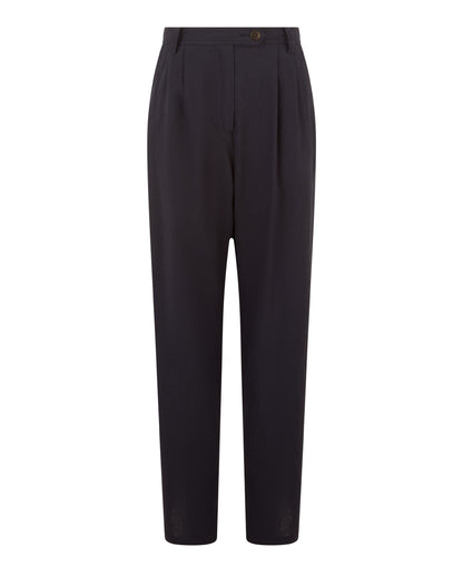 Dahlia Linen Trousers - Navy