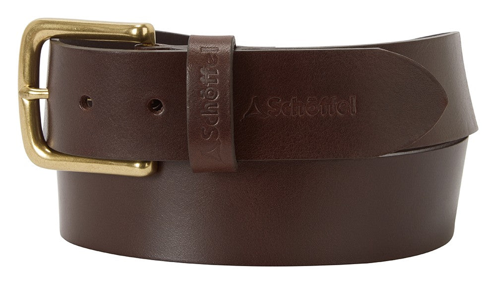 Castleton Leather Belt - Dark Brown