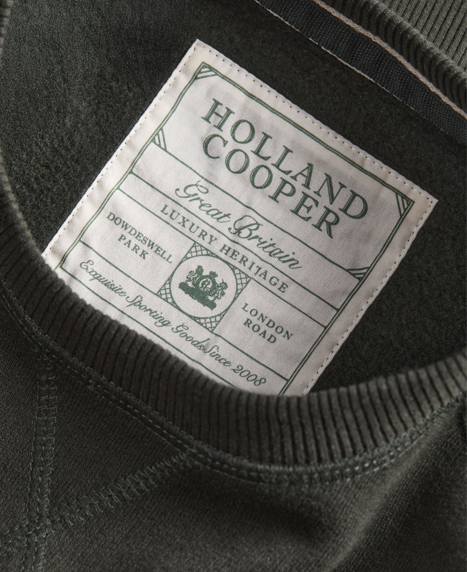 Script Crew Sweat - Racing Green