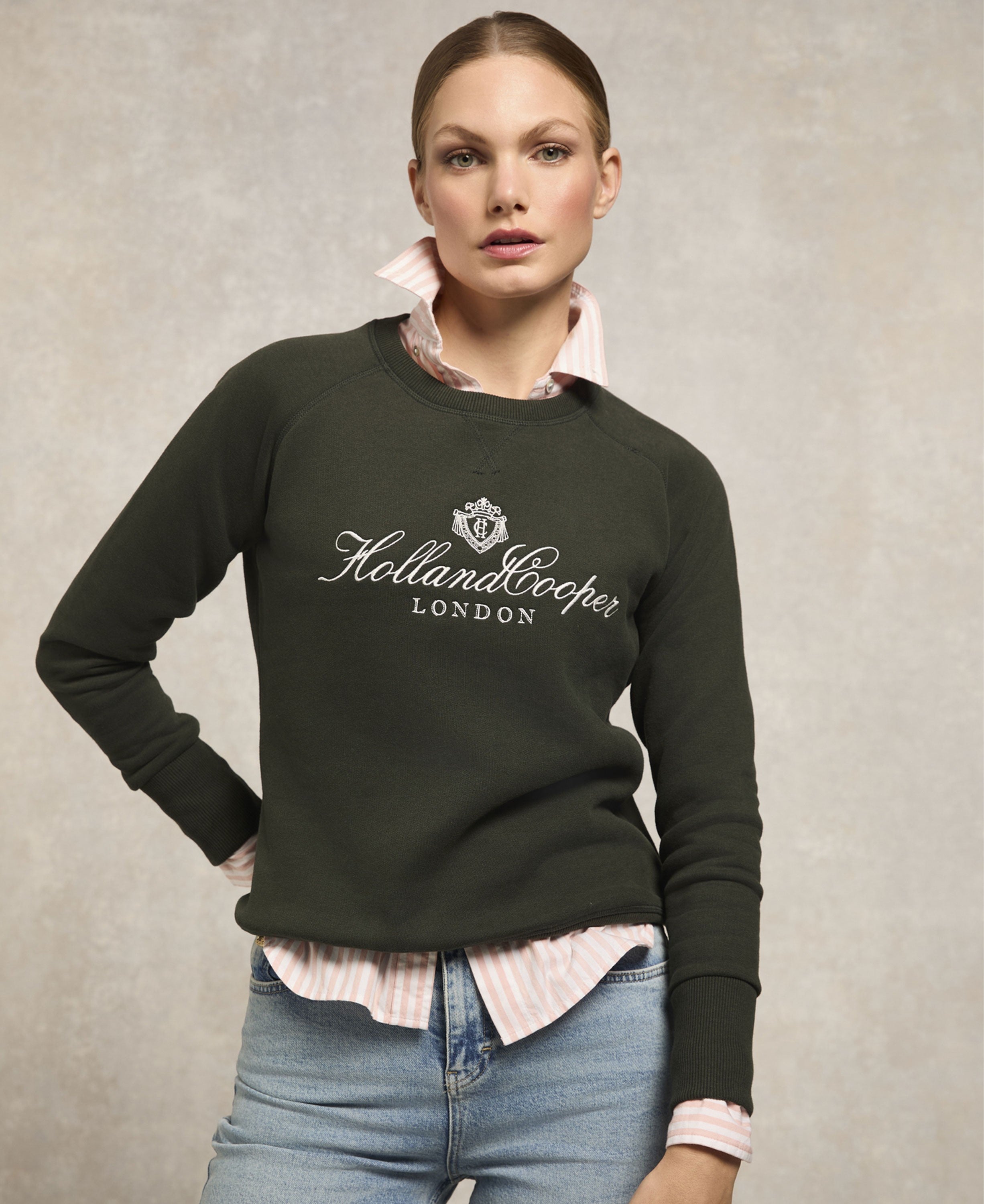 Script Crew Sweat - Racing Green
