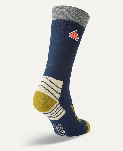 Attlebridge Bamboo Mid Length Hiking Sock - Navy