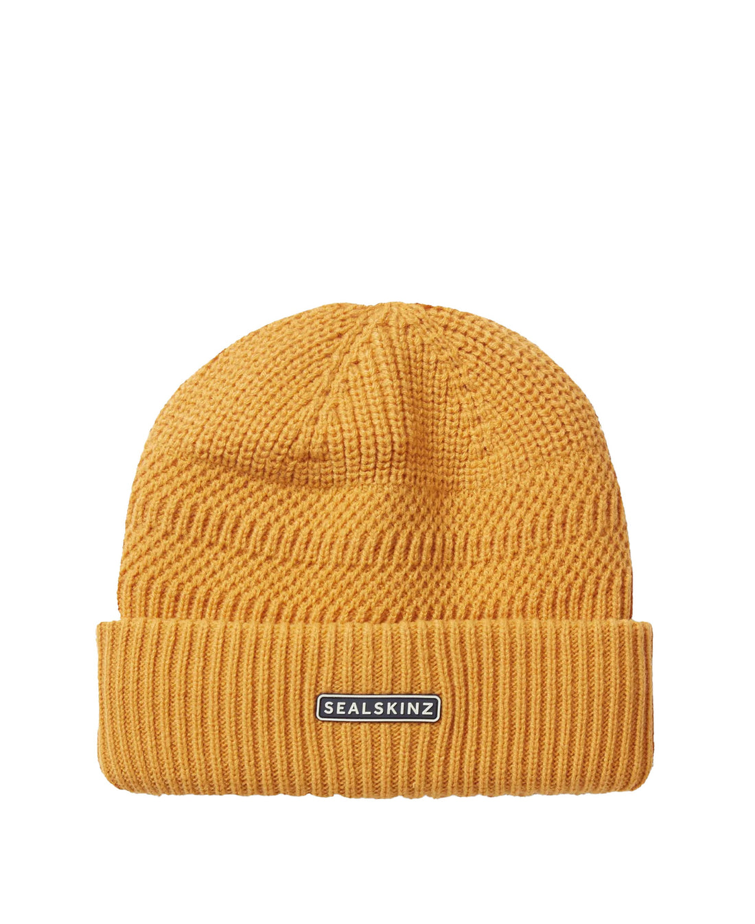 Gressenhall Waterproof Stripe Roll Cuff Beanie - Yellow