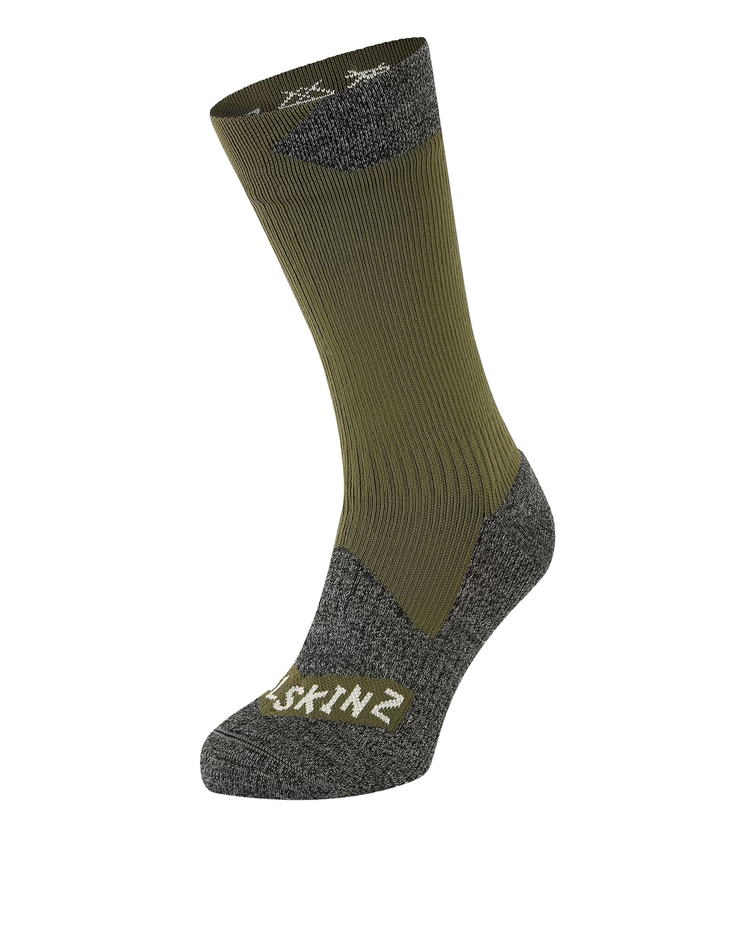 Raynham Waterproof Mid Length Sock - Olive