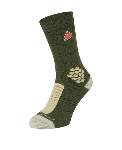 Scarning Recycled Wool And Cashmere Mid Sock - Green