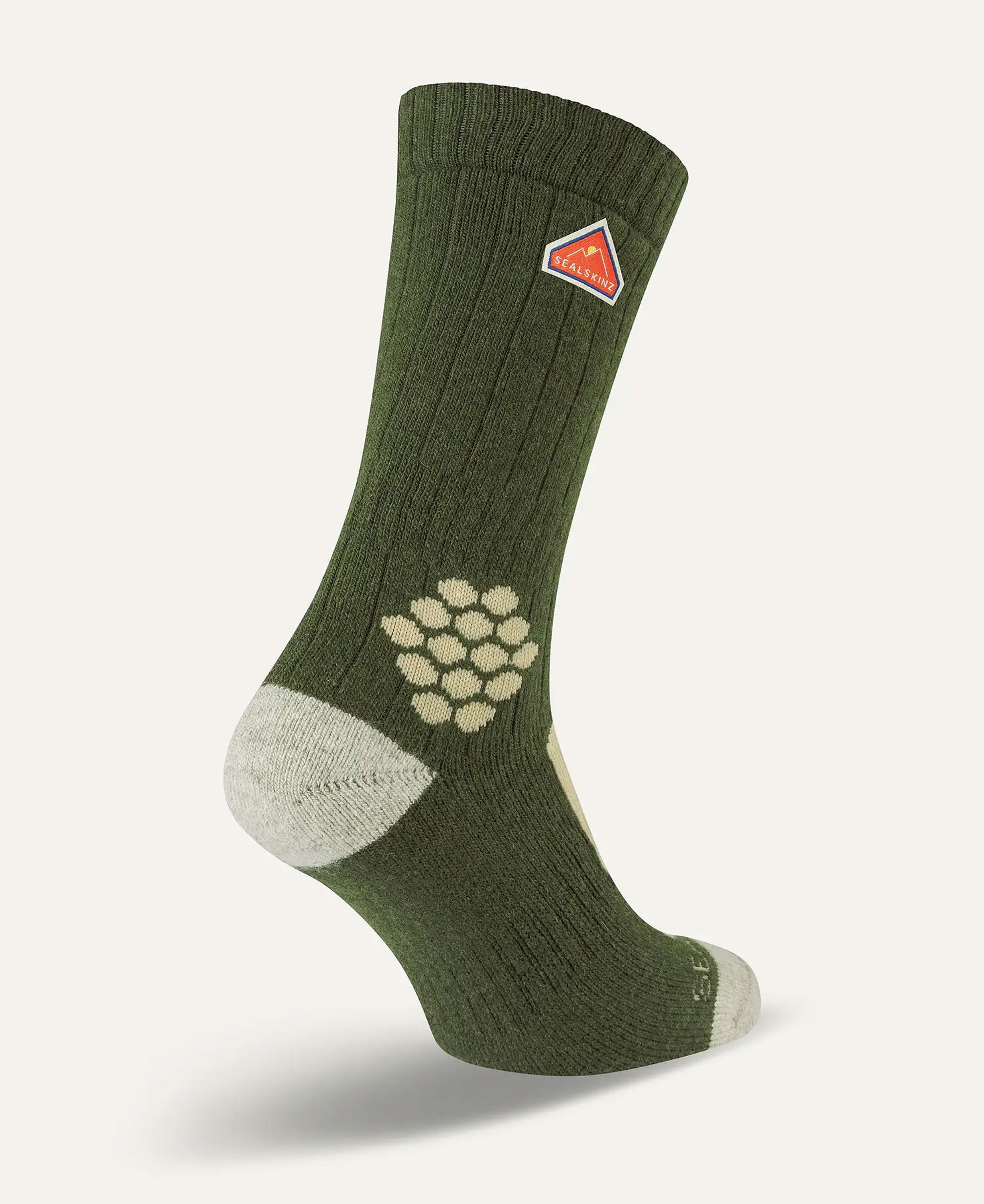 Scarning Recycled Wool And Cashmere Mid Sock - Green
