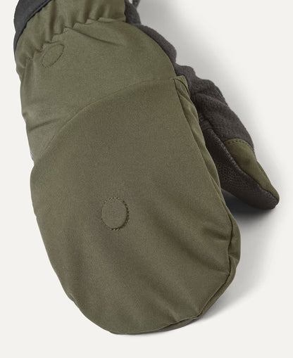 Walpole Windproof Convertible Mitt - Olive