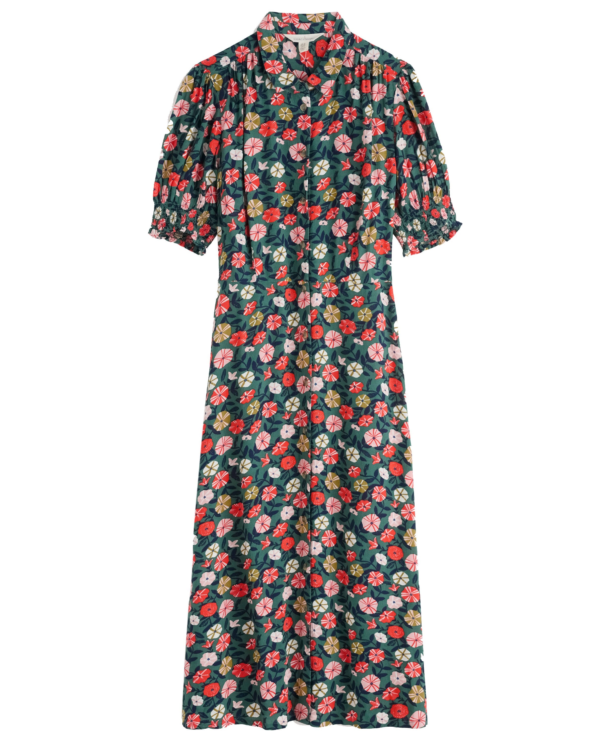 Bridget Midi Tea Dress - Winding Petunias Grove