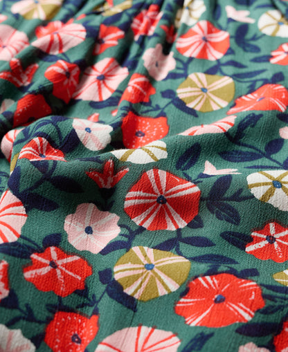 Bridget Midi Tea Dress - Winding Petunias Grove