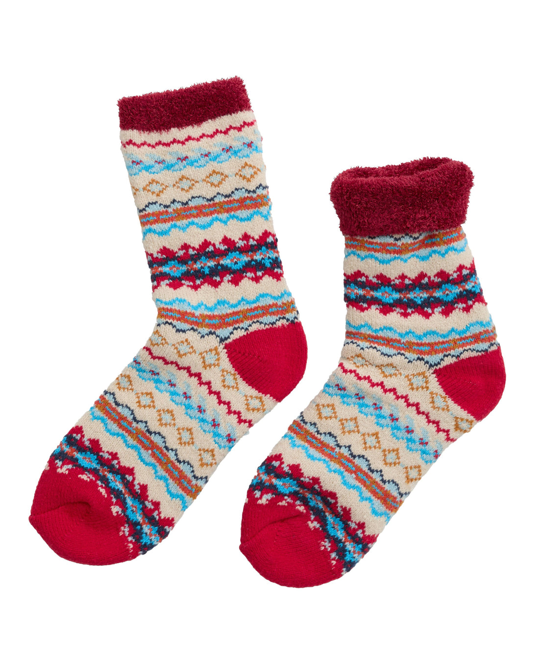 Cabin Socks - Harlyn Crimson