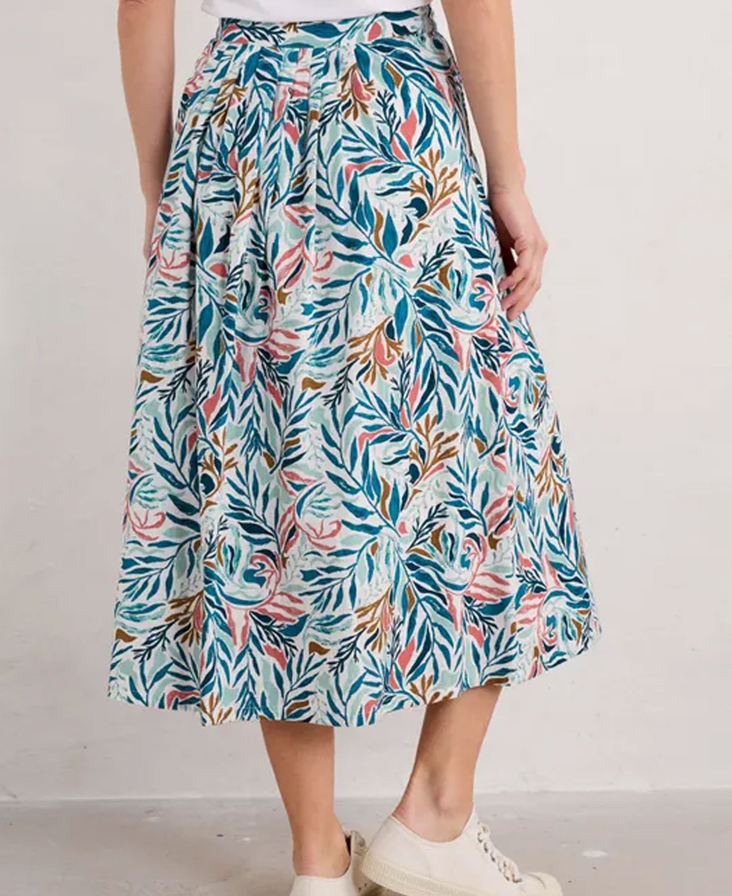 Cliff Road Skirt - Kelp Forest Chalk