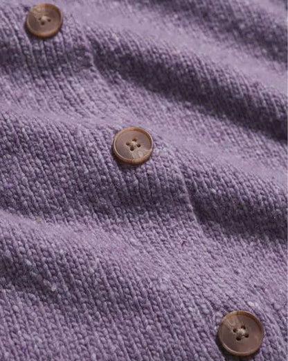 Dawson Pick Cardigan Merino - Grape Thistle