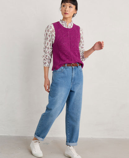 Doe Path Knitted Vest - Cordial