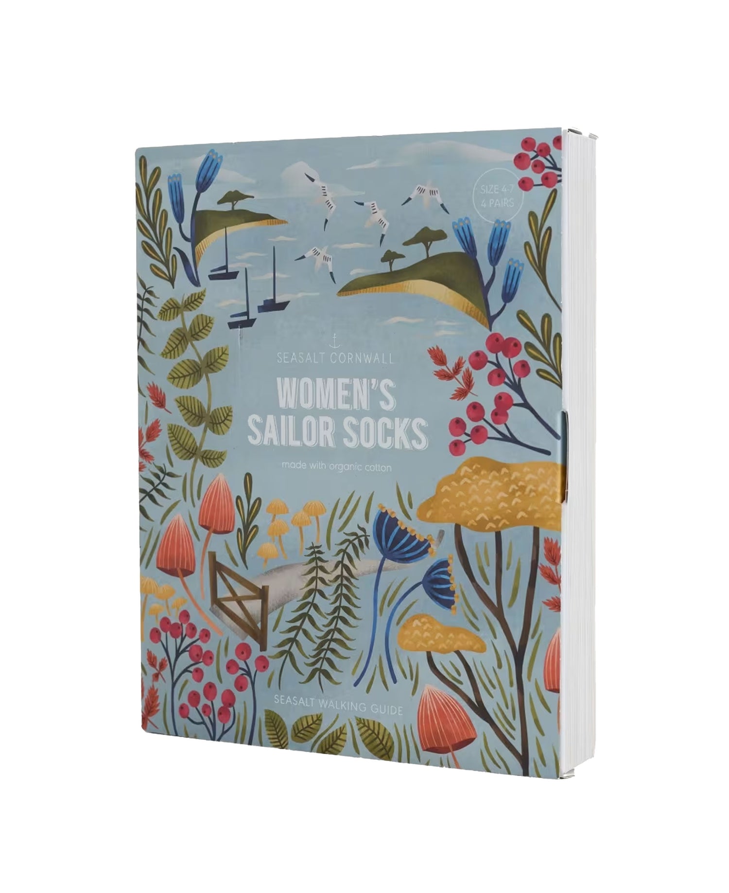 Sailor Socks Box Of 4 - Scenic Hall Walk Mix